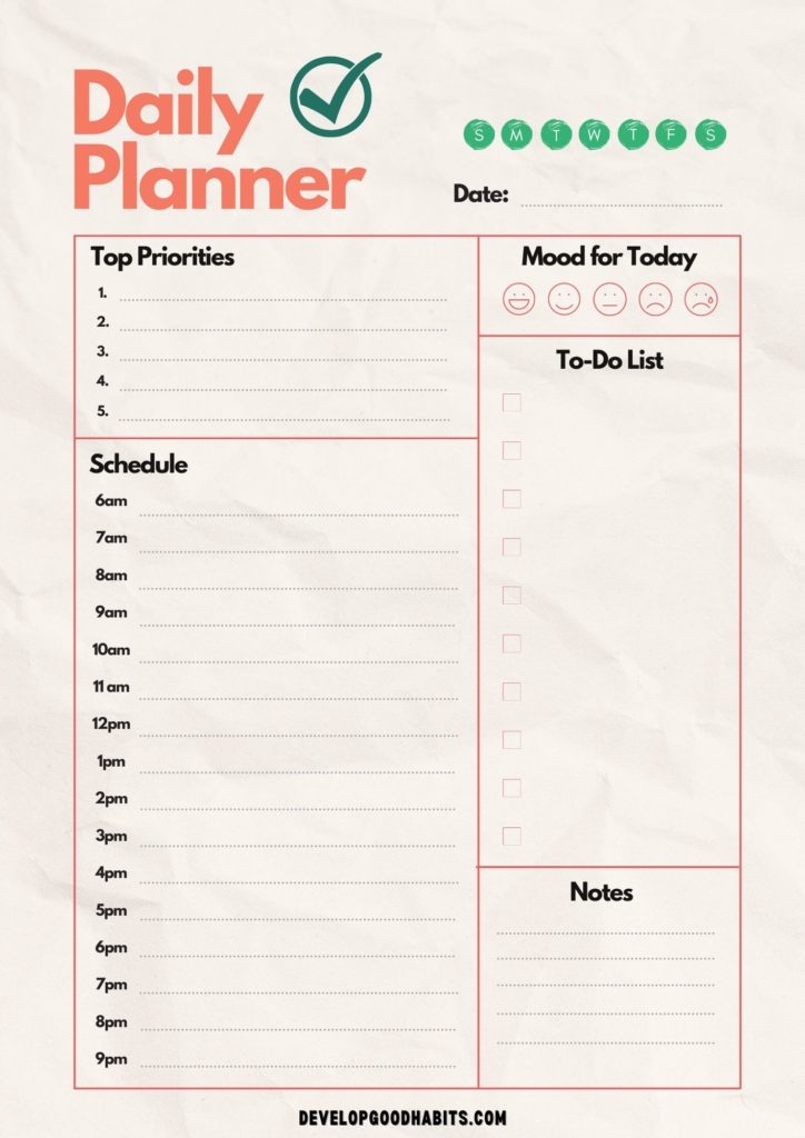 11 Free Printable Daily Planner Templates For 2024