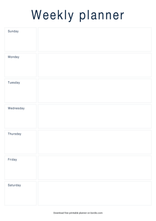 12 Printable Weekly Planner Templates Free Download In PDF