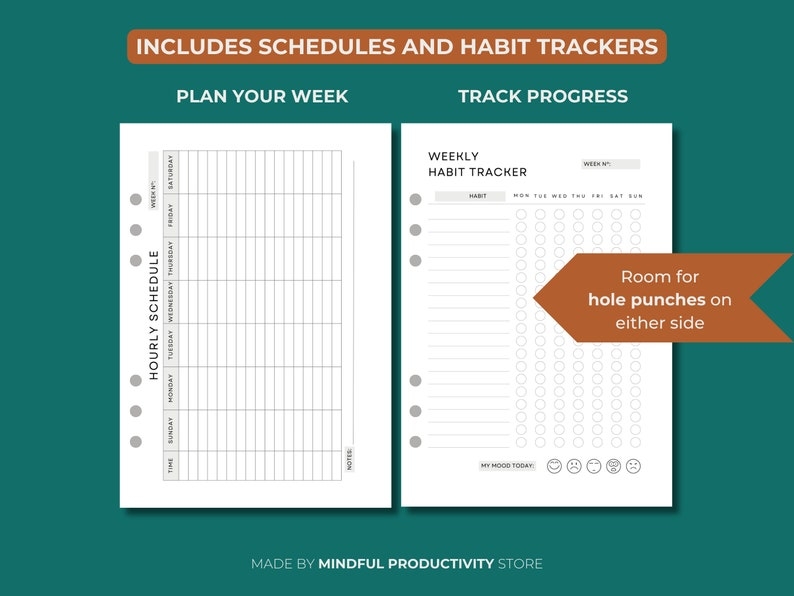 12 Week Year Planner Printable 12 Week Planner Digital Planner 