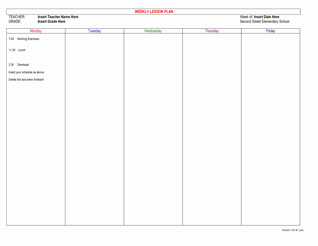 15 Free Printable Teacher Planner Worksheets Worksheeto Weekly 