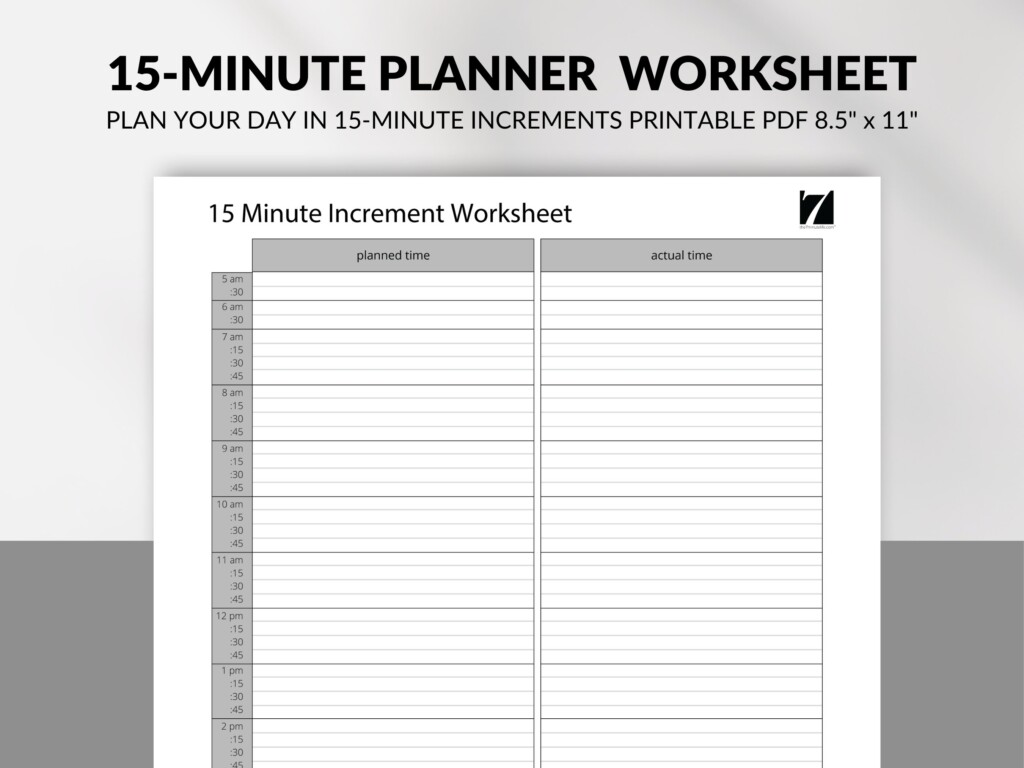 15 Minute Day Planner Template Download Printable PDF 42 OFF