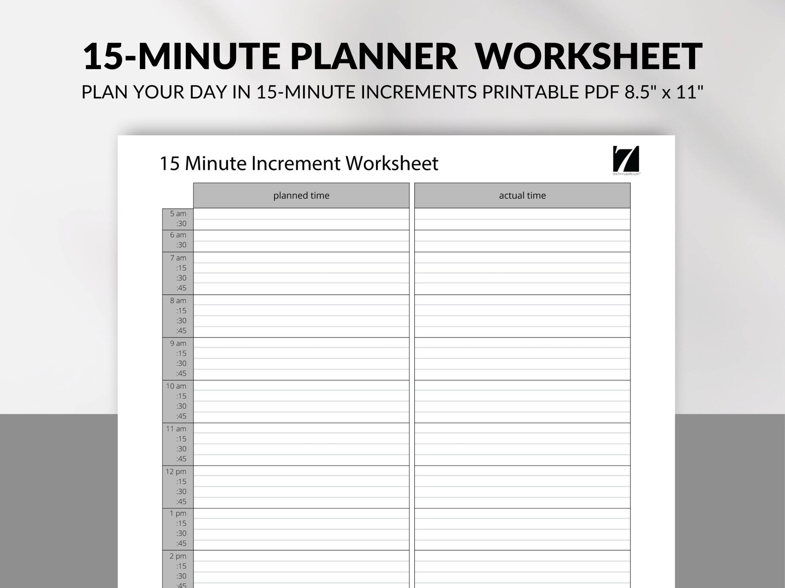 15 Minute Day Planner Template Download Printable PDF 42 OFF