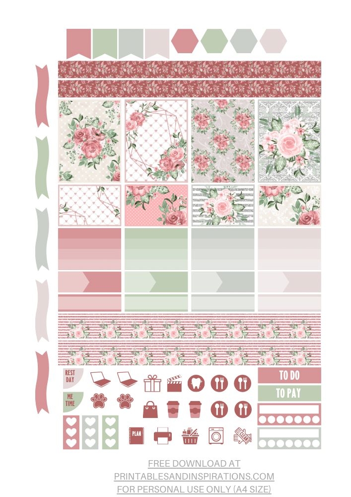2022 List Of Planner Stickers Free Printable Printables And 