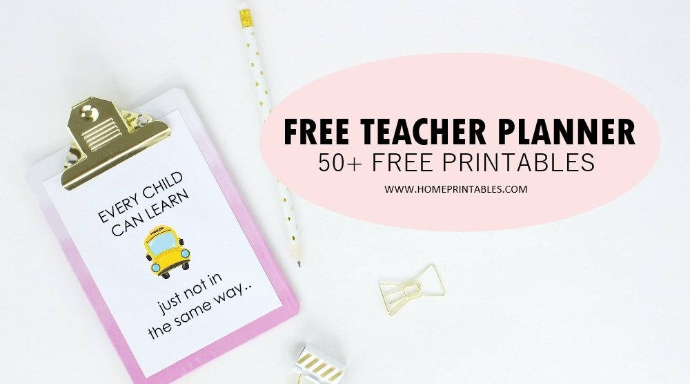 2023 2024 Free Teacher Planner 55 Printable Templates