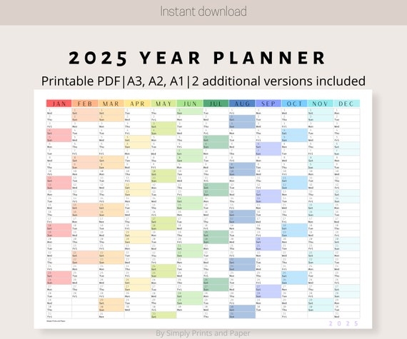 2025 And 2025 Calendar Year Planner Leo Coper