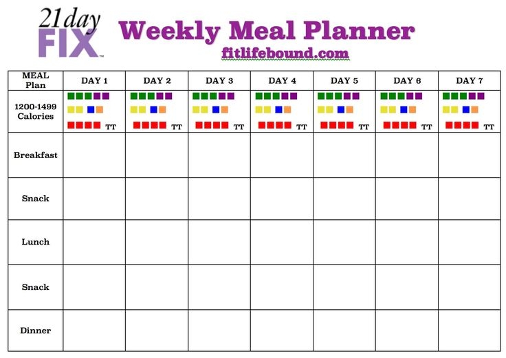 21 Day Meal Planner Template Beautiful 12 Lovely 21 Day Fix Extreme 
