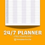 24 Hour Weekly Planner FREE Printable Printables For Life