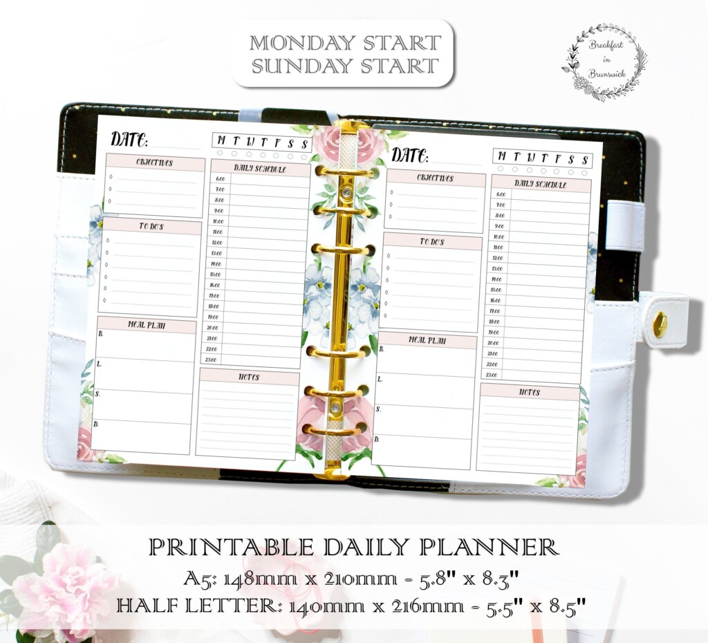 3 Ring Binder Planner Printables 02 2022