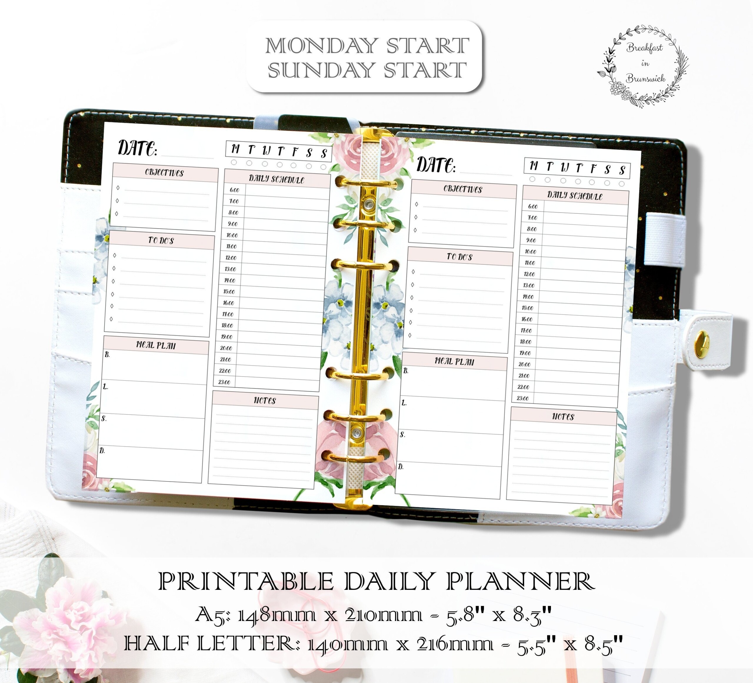 3 Ring Binder Planner Printables 02 2022