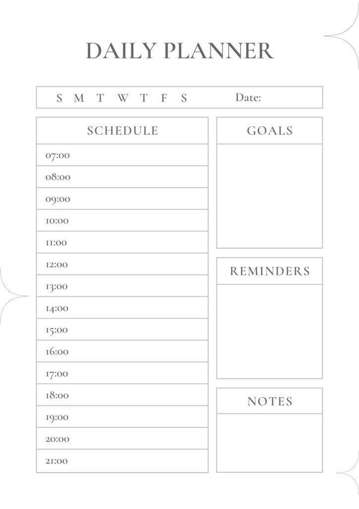 35 Free Printable Planner Templates