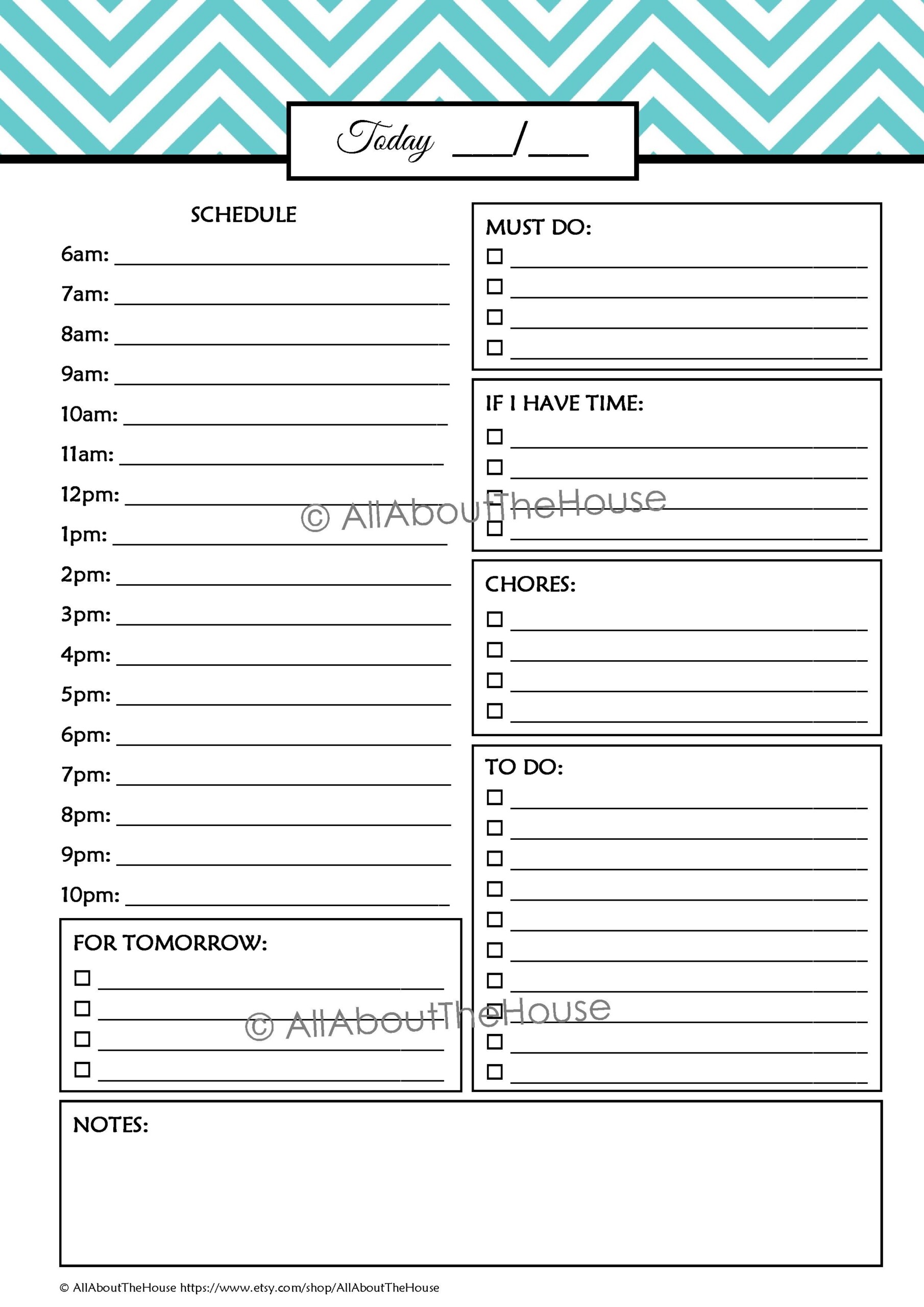 5 Free Printable Daily Planner For Students Template Pdf Best Images