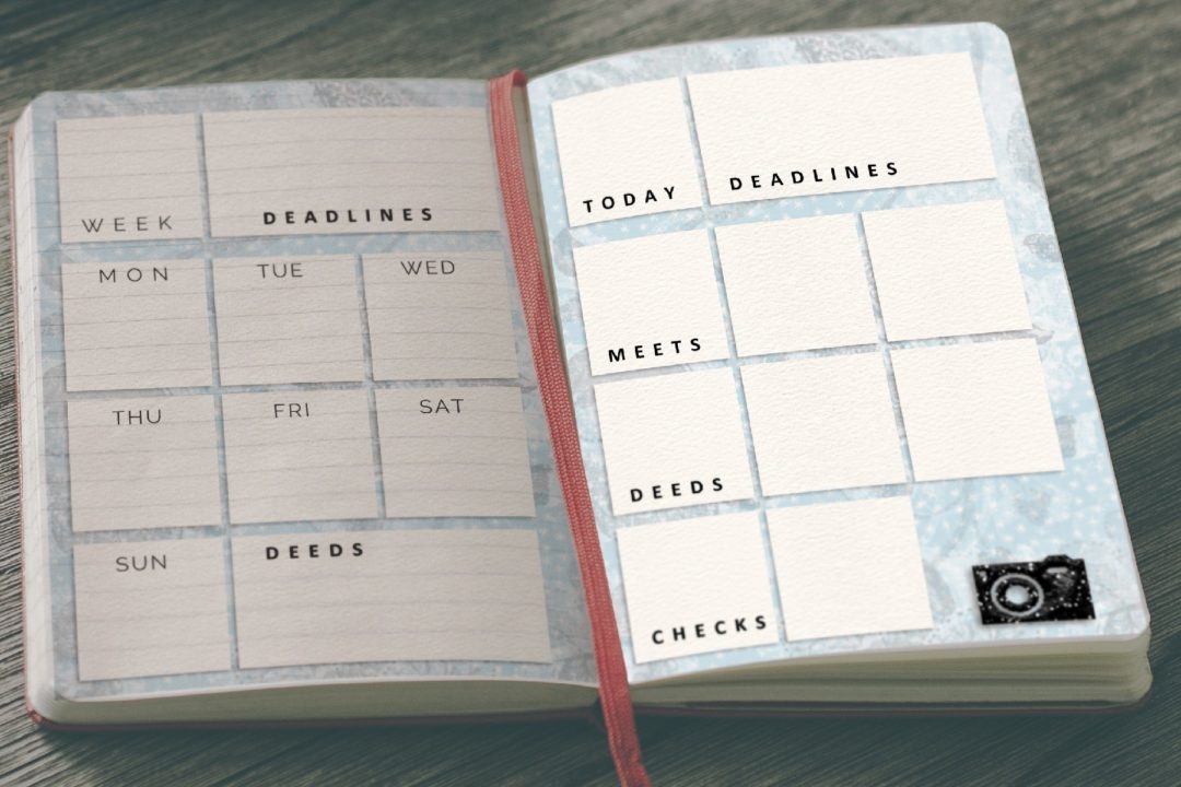 6x8 Planner Page Templates Greene Edition