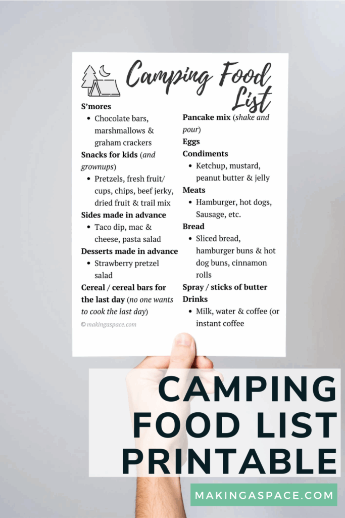 7 Day Printable Meal Planner For Camping Getyourpolf