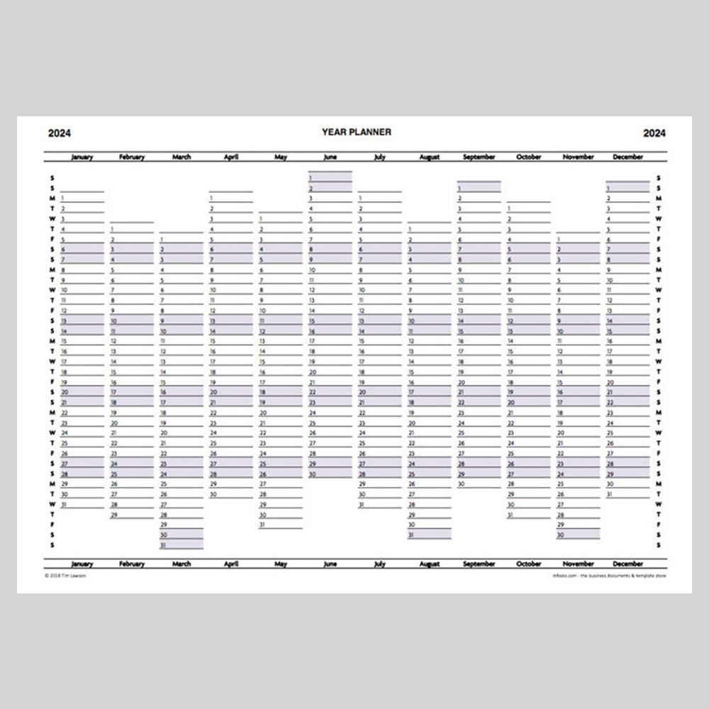 A3 2024 Wall Planner Printable Free Correy Fidelity