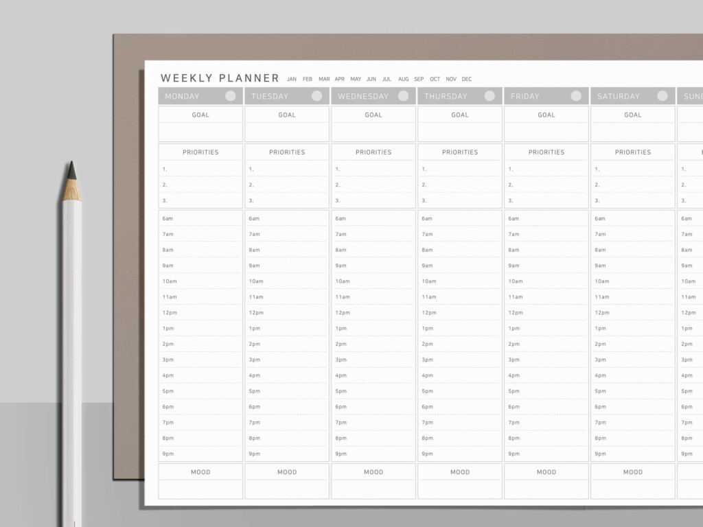 A3 Weekly Planner Printable Discount Purchase Dpise2022 dps uminho pt