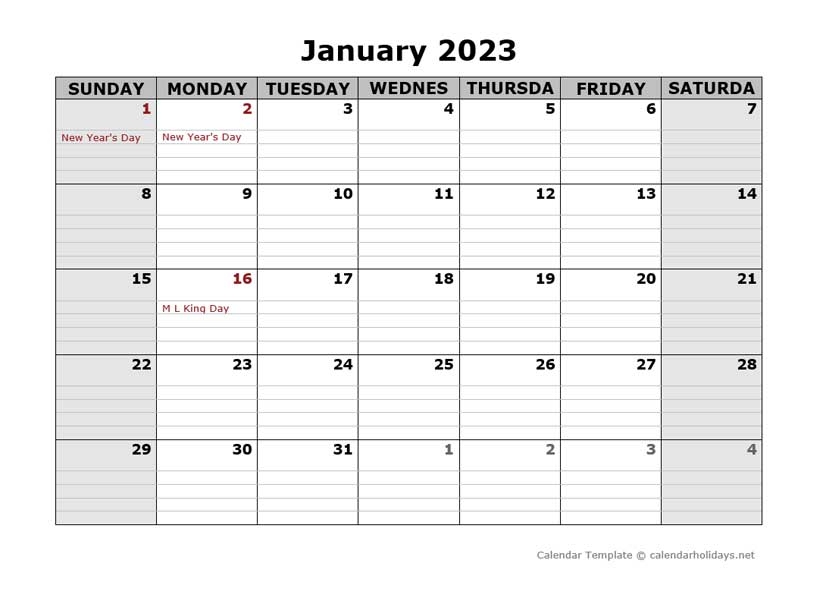 A4 Monthly Planner 2023 Printable Hot Sales Www pinnaxis