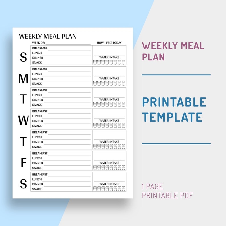 A5 Meal Planner Printable Free Holfapi
