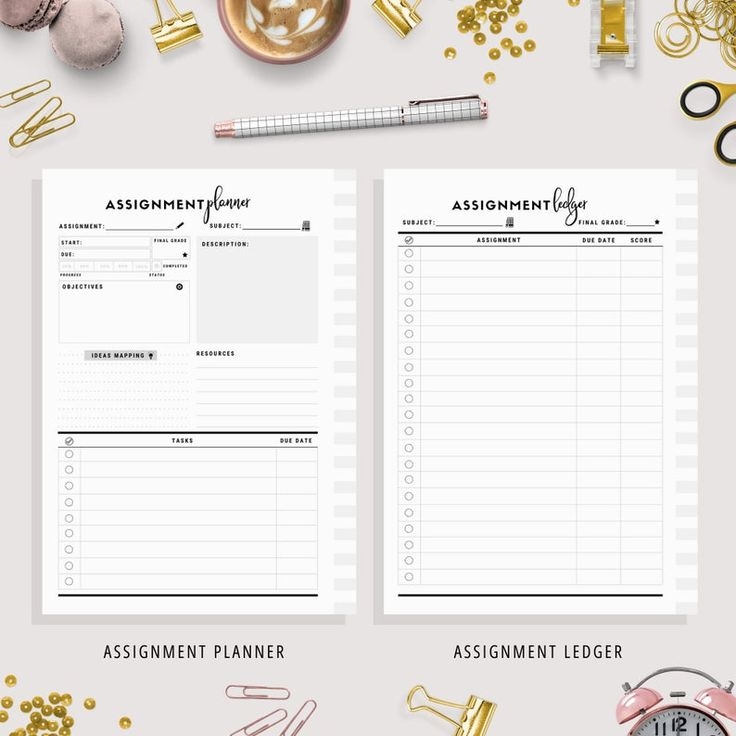 A5 Student Planner Printable Study Planner School Planner College 