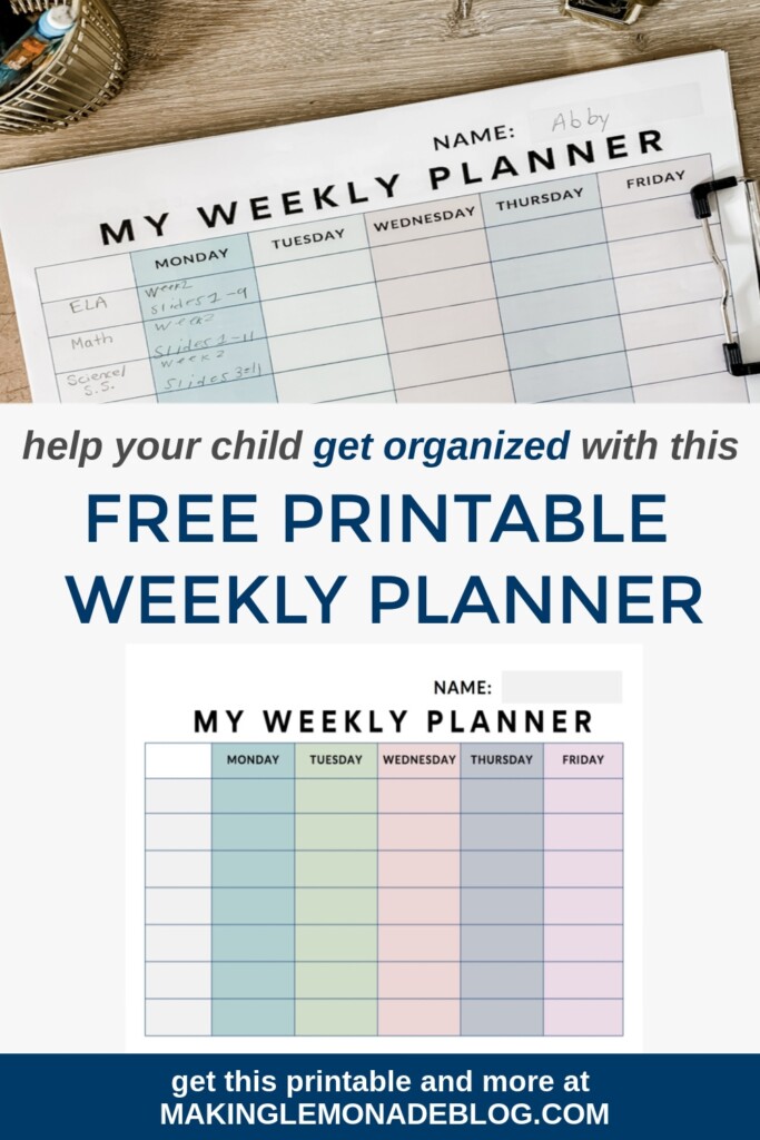 Academic Planner Printables