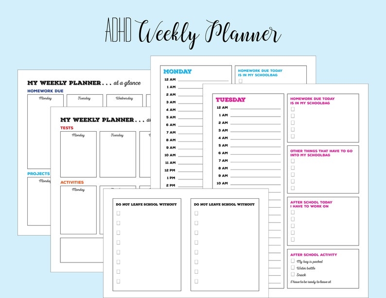 Adhd Planner Printable Free Tiktok Printable Word Searches