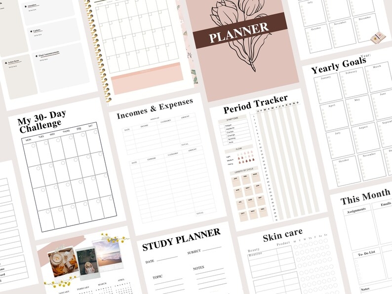 ADHD Weekly Planner Printable ADHD Digital Canva Template Etsy