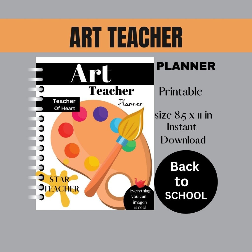 Art Teacher Planner Printable And Downloadable Keeps You Organized 