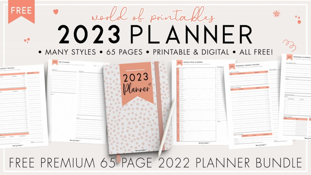 At A Glance Daily Planner 2023 Printable Template Calendar
