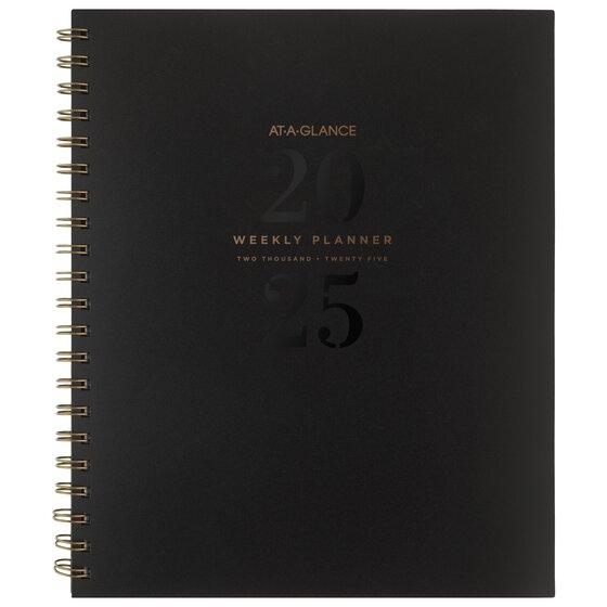 At A Glance Weekly Monthly Planner 2025 Emilie A Hermansen