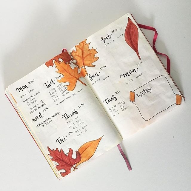 Autumn Leaves Planner