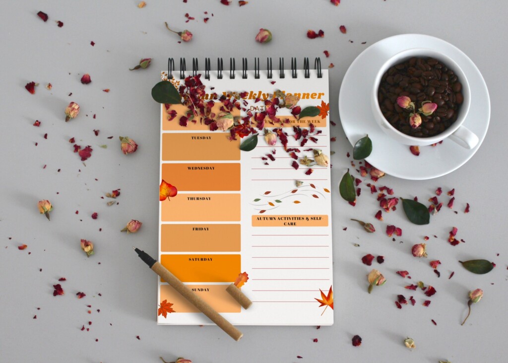 Autumn Weekly Planner Sheet Fall Themed Planner Daily To Do Etsy