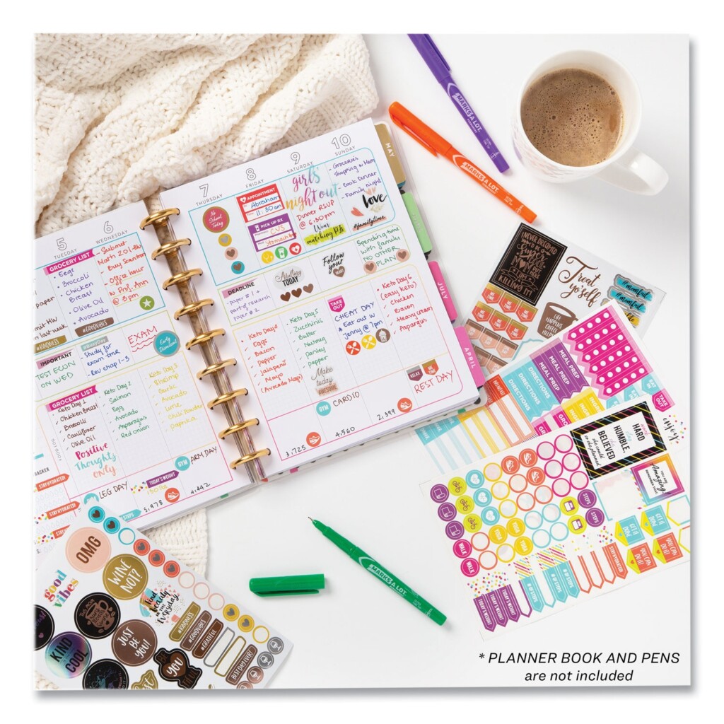Avery Planner Sticker Variety Pack For Moms Budget Family Fitness 