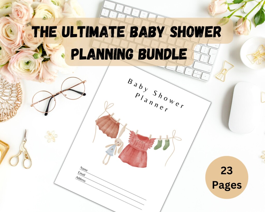 Baby Shower Planner Printable PDF Baby Shower Planner Baby Shower 