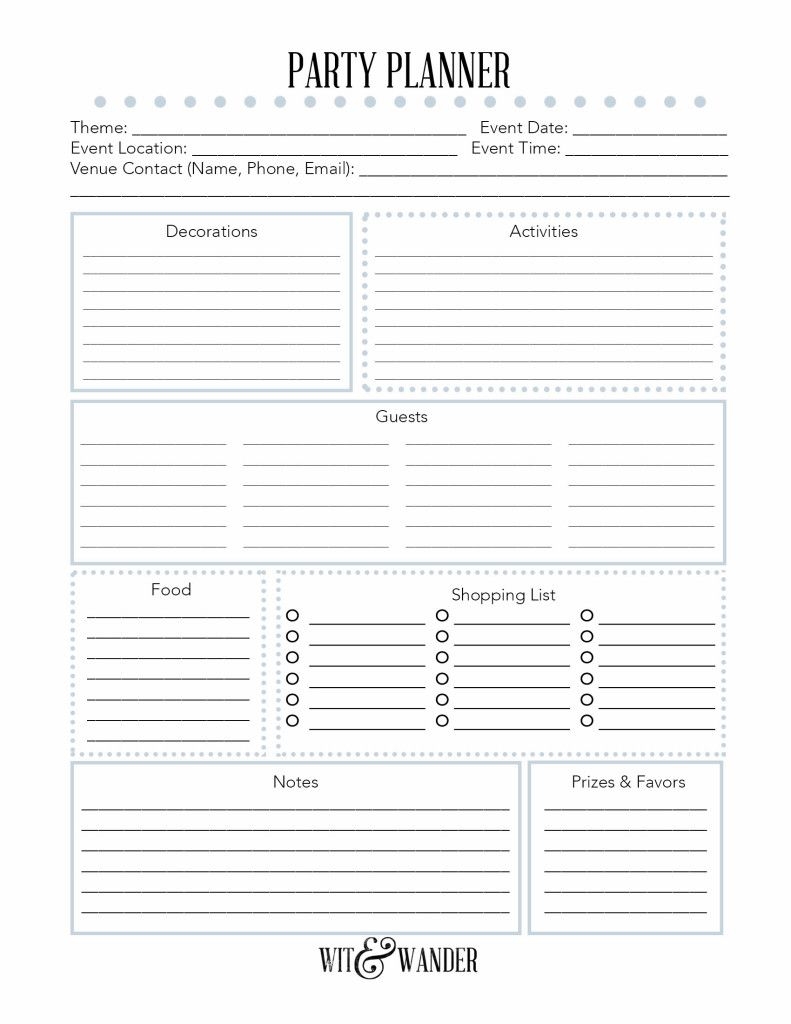 Best Birthday Party Planner Printable Ideas Ann Inspired