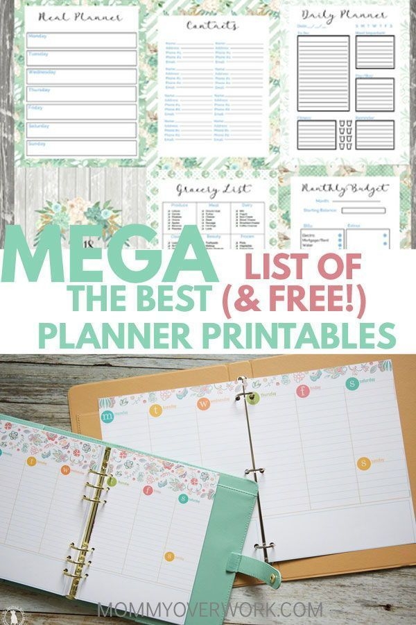 Best Free Planner Printables Artofit
