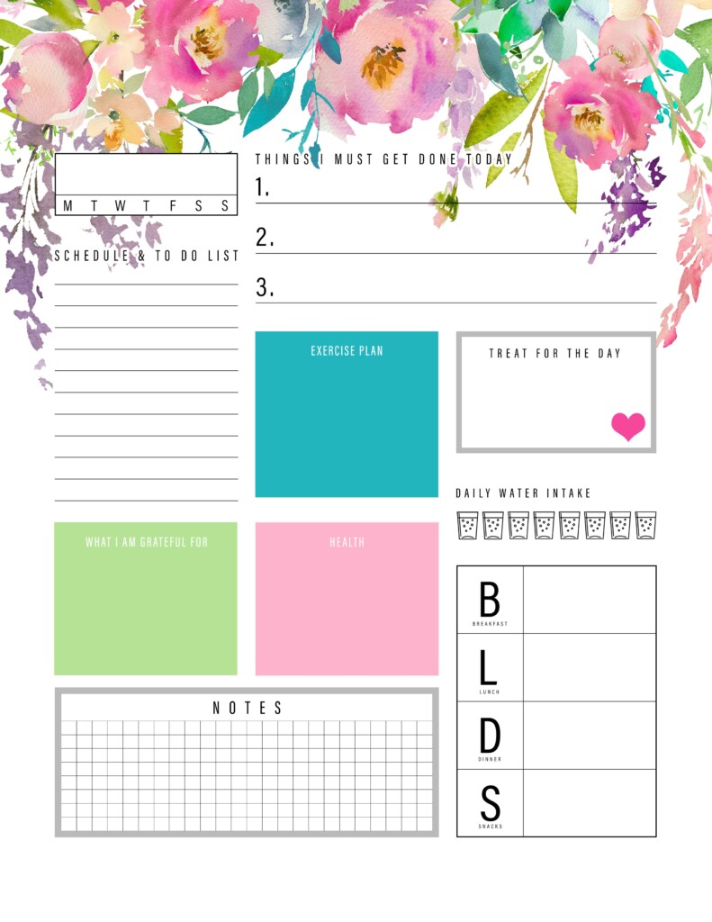 Best Images Of Daily Planner Sheets Printable Free Printable Daily 