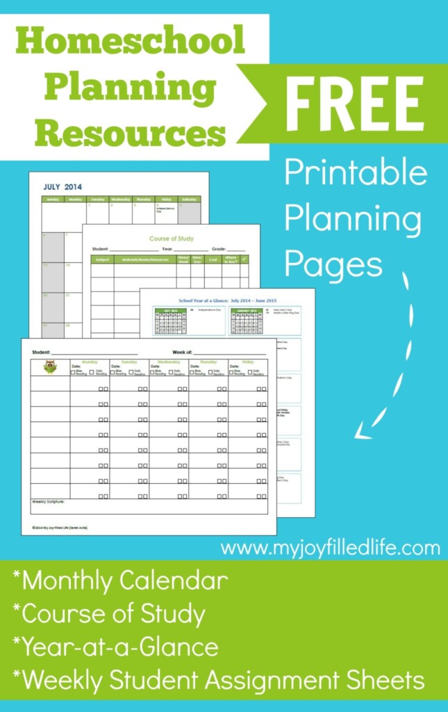 Best Printable Homeschool Planner Printable Free Templates