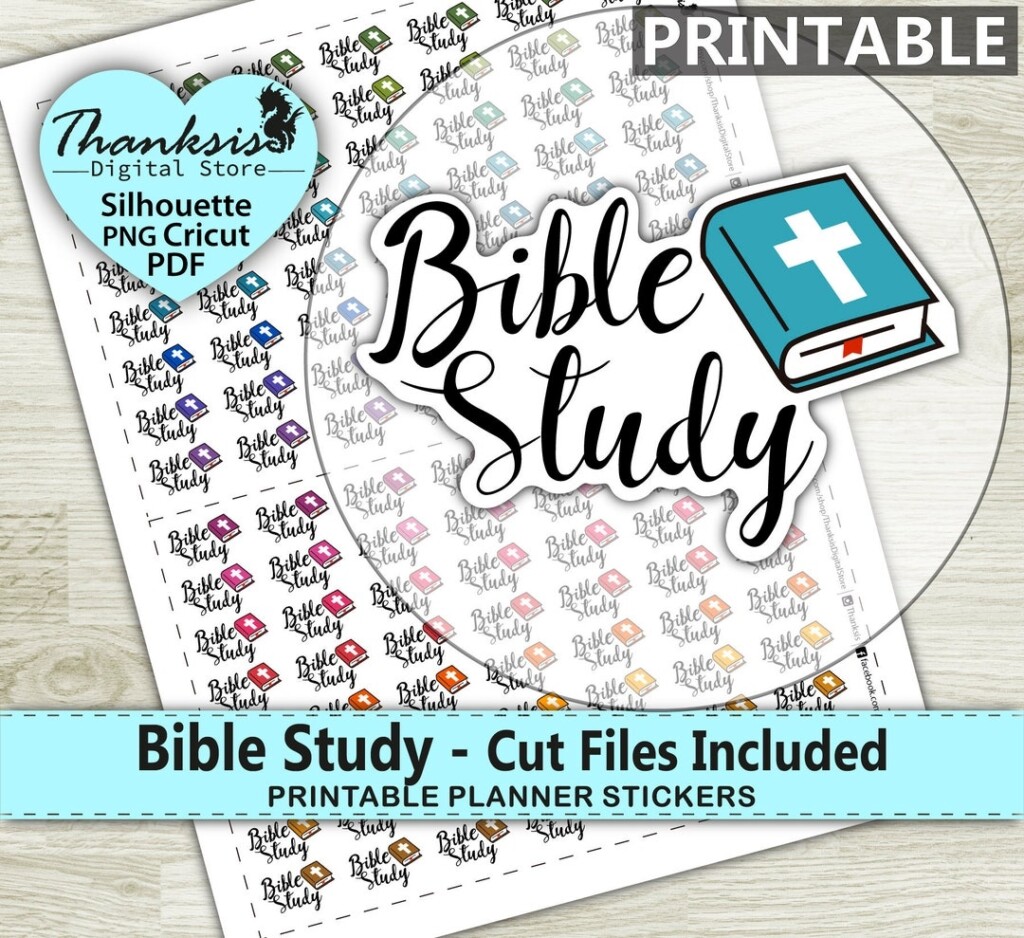Bible Study Printable Planner Stickers Erin Condren Planner Stickers 