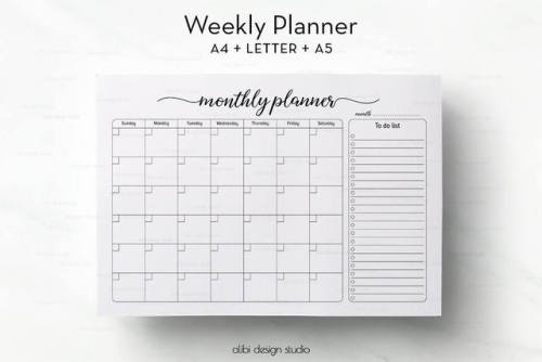 Binder Printable Tumblr Weekly Planner Printable