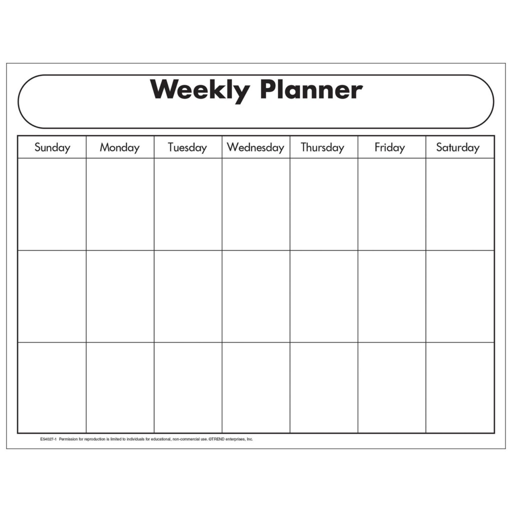 Blank Weekly Planner Printable Printable Word Searches