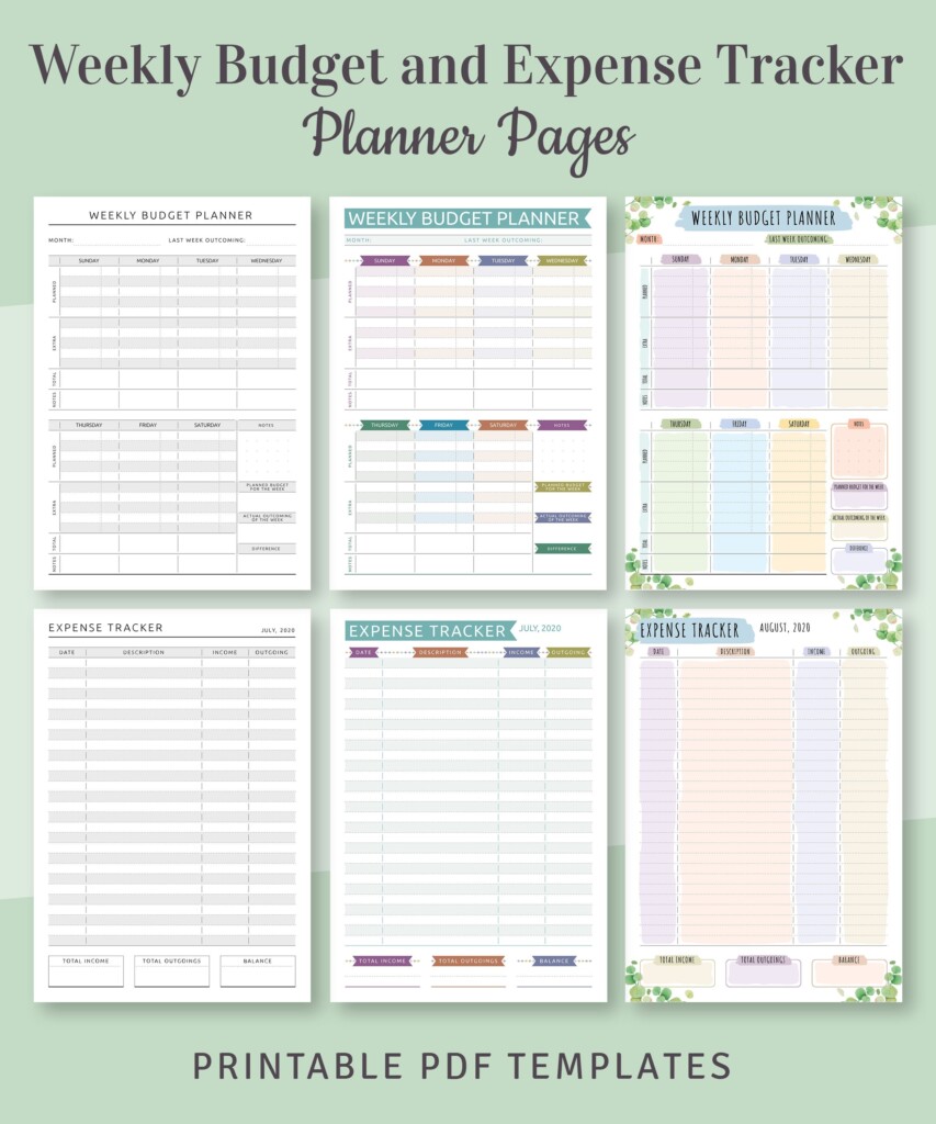 Budget Planner Printable Bundle Budget Planner Printable Kit Etsy