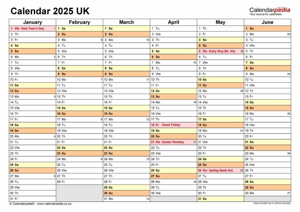 Calendar 2025 Uk Printable Free Download Word Ali I OToole
