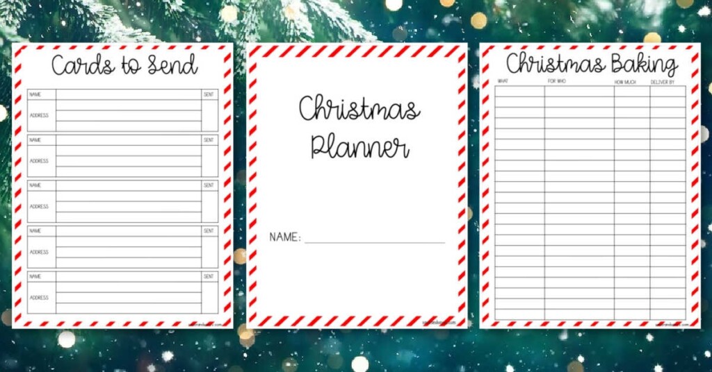 Christmas Planner Binder 23 Page Free Printables Savor Savvy