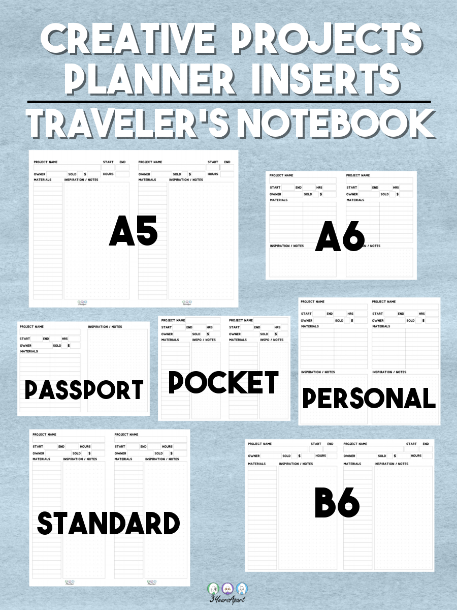 Creative Project Planner Inserts Free Downloads Project Planner