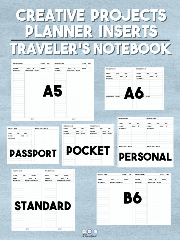 Creative Project Planner Inserts Free Downloads Project Planner 