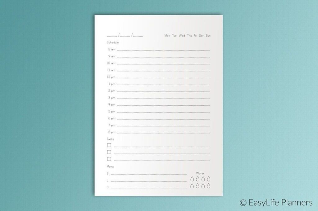 Daily Planner A5 Printable Insert Daily Planner Planner A5 Printables
