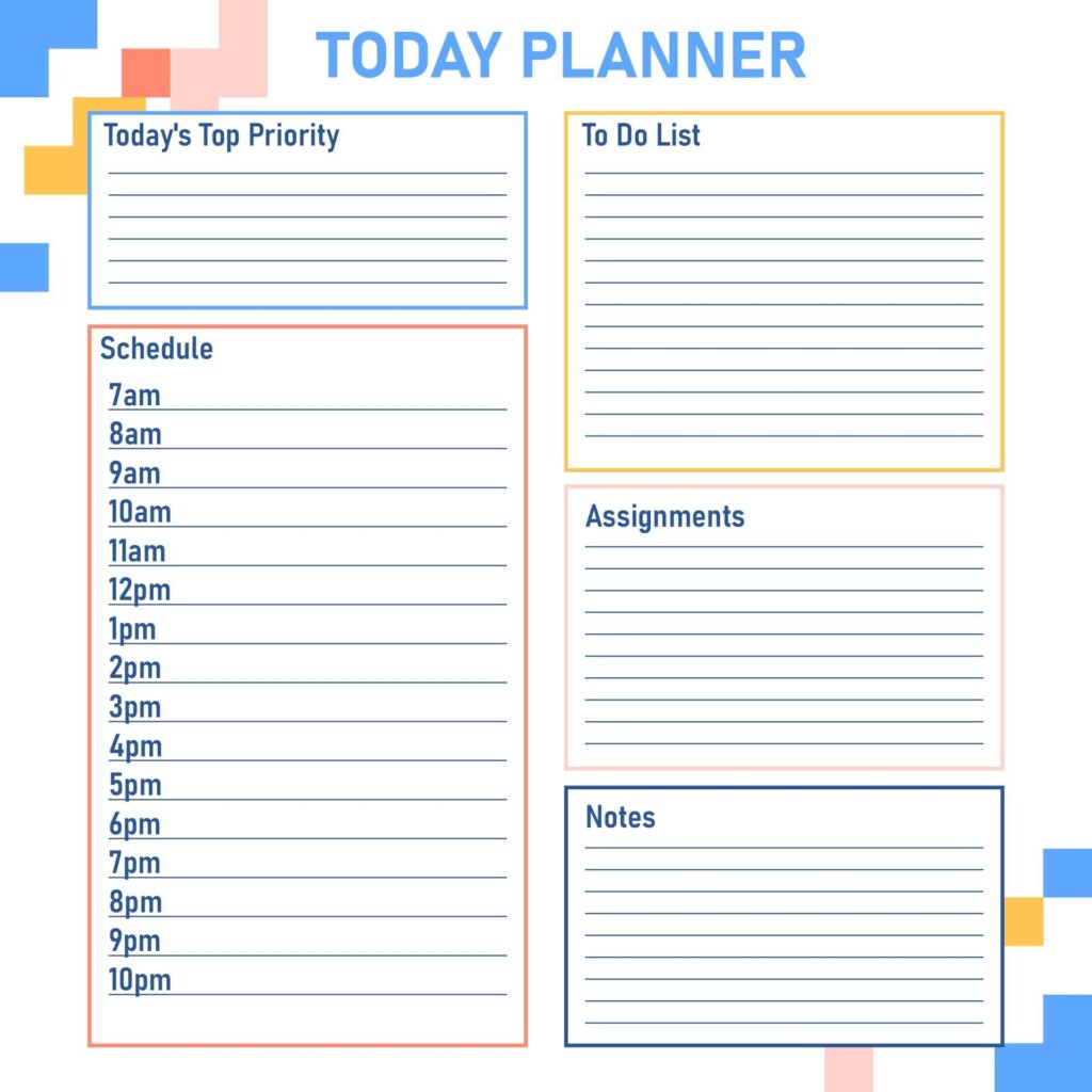 Daily Planner Calendar Template 10 Free PDF Printables Printablee 
