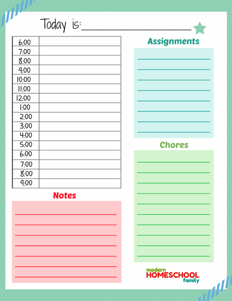 Daily Planner Printable