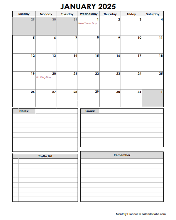 Day Designer 2025 Planner Weekly Monthly Printable Felix J Johansen
