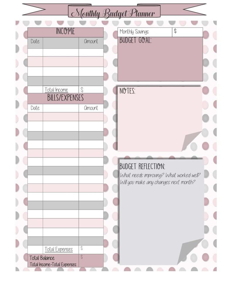 DIY Budget Planner