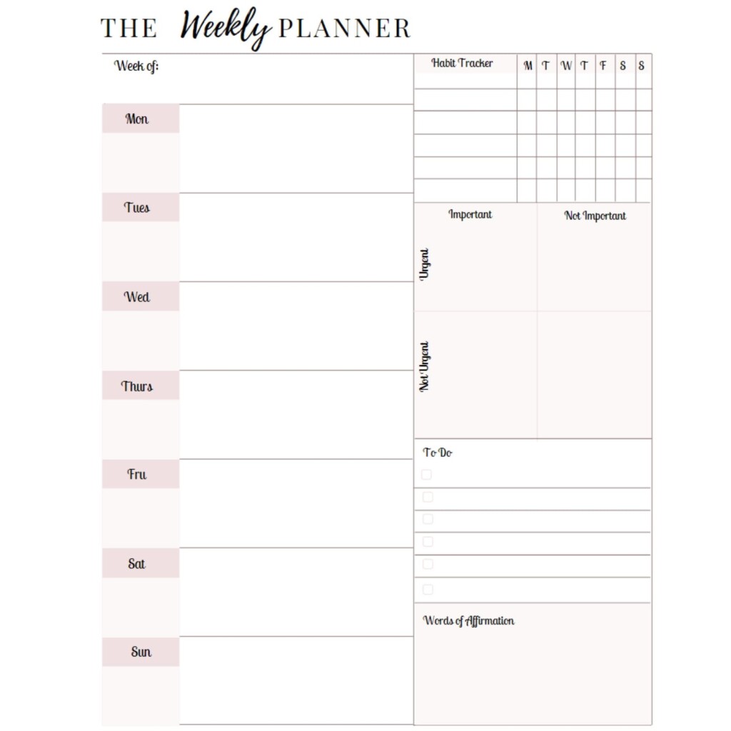F2024 Weekly Planner Printable Pdf Free Download Theo Adaline